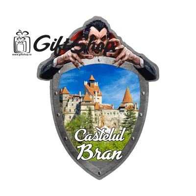 Castelul bran, dracula, romania, magnet frigider   mgs136